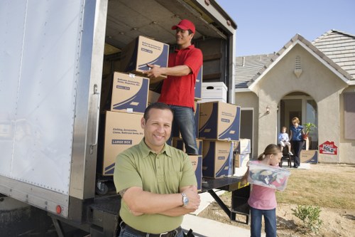 Commercial moving team preparing a business relocation in Chelsea