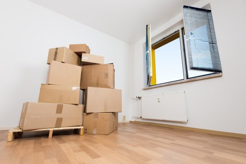 Furniture and boxes loaded into a removal van for a Chelsea property move