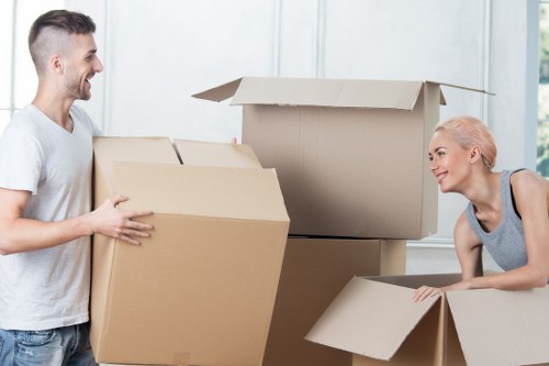Van loading operation with secure packing and safe handling